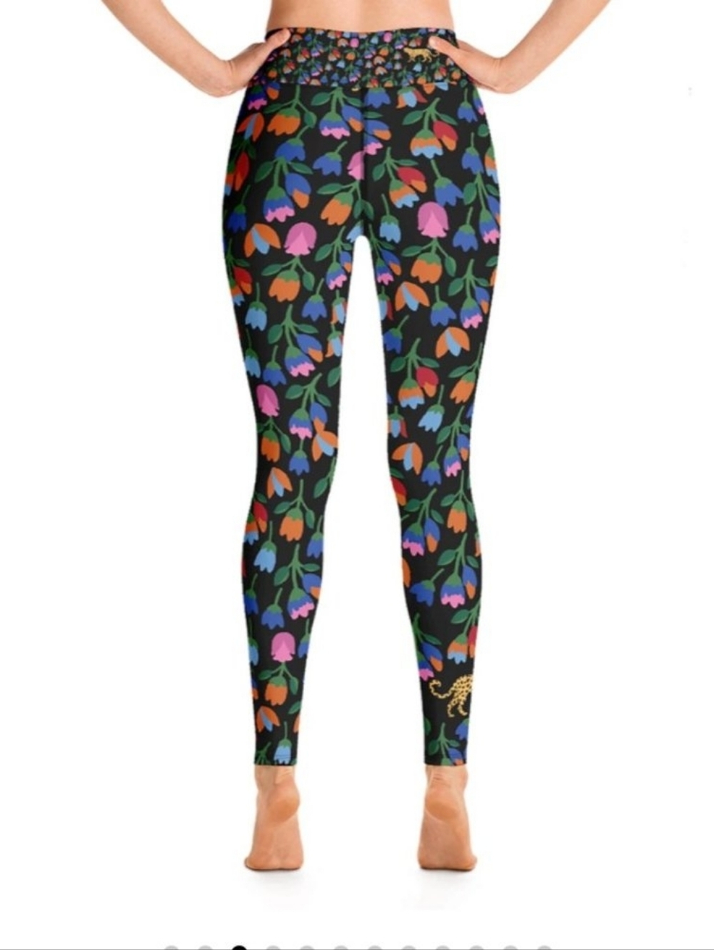 💘 Jessie Zhao New York | HIGH WAIST YOGA LEGGINGS IN JUNGLE NIGHT - Picture 3 of 7